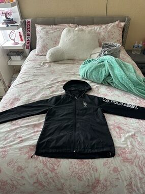 U.S. Polo Assn. Black Jacket with Navy Label